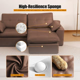 86.6" Sectional Couches for Living Room, 3 in 1 L-Shaped Couch Bed
