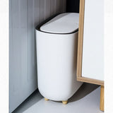 YUANQING Gap Trash Can Household Bomb Cover Narrow Bin Bathroom Kitchen with Lid Garbage Living Room Paper Basket