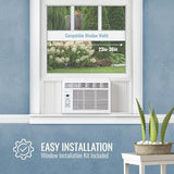 Keystone 6,000 BTU Window Mounted Air Conditioner & Dehumidifier, 115V, Air Conditioner for Rooms up to 250 Sq.Ft. with Smart Remote Control