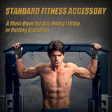 Weight Lifting Wrist Strap, Weightlifting Grip Strap for Gym Deadlifts, Powerlifting, Heavy Shrug, Pull Ups, Three Layer Leather