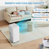 Portable Air Conditioners, 10,000 BTU Room AC Unit Portable With Remote Controller,Up to 450 Sq.Ft, White