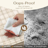WondRg 9x12 Beige Plaid Living Room Area Rug