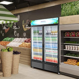 BODEGACOOLER Merchandiser Refrigerator, 40 Cu.Ft Commercial Beverage Cooler