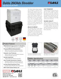 Dahle 20434ds Rapid Deployment Paper Shredder w/pelican case