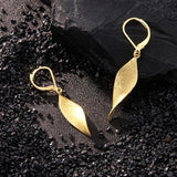14K Gold Twisted Dangle Drop Earrings for Women Hypoallergenic Handmade Gold Earrings Spiral Leverback Drop Dangle Earrings Jewelry Trendy for Women Gifts