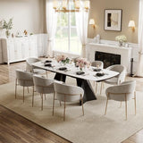 Honyee Extendable Dining Table with Leaf, 65 to 95 Inch