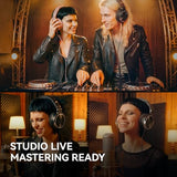 Wired Over Ear Headphones Hi-Res Studio Monitor & Mixing DJ Stereo Headsets with 50mm Drivers and 1/4 to 3.5mm