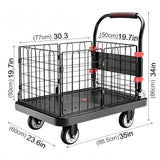 Push Cart Dolly Platform Truck Hand Truck Duty Flatbed