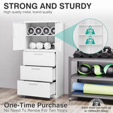 SISESOL 3 Drawer Lateral File Cabinet with Lock and Shelf