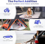 Hazli Matrix AirCell Memory Foam Camping Mattress Pad - Roll Up Mattress for Adults - Portable Cot Sleeping Pad for Camping - Floor Mat or Bed Roll for Car, SUV - 72’’ X 26’’ X 3’’ Light Grey