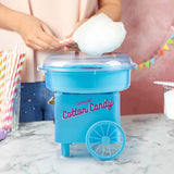 Countertop Cotton Candy Machine – Includes Scoop and 10 Serving Sticks – Works with Hard or Cotton Candy Sugar by Great Northern Popcorn (Blue) Great Northern Popcorn