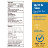 A+D Zinc Oxide Diaper Rash Treatment Cream, Dimethicone 1%, Zinc Oxide 10%, Easy Spreading Baby Rash Cream, 4 Ounce Tube (Packaging May Vary)