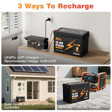 12V 314Ah LiFePO4 Battery with Bluetooth Monitor for RV Solar & Home Backup