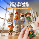 CosyGo Clear Removable Mounting Putty with Pull Tab, Heat/Waterproof Double Sided Adhesive Dots, Museum Stick Tack & Earthquake Putty for Displays, Posters, Wall Decor & Crafts, 0.39" x 0.78"(126 Pcs)