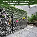 Kingsyard Metal Privacy Screen, 72"H x 47"W Outdoor Privacy Screen Freestanding
