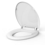 Elongated Toilet Seat Soft-Closing | Universal Fit for Standard Toilets | Thickened Durable PP Plastic with Quick Installation Hinge | Easy-Clean Surface