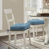 Shinnwa Dining Chair Cushions Set of 6, Dual-Layer Memory Foam Kitchen Chair