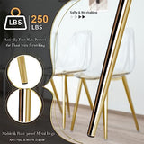 Baysitone Clear Dining Chairs Set of 8, Modern Kitchen Chairs with Transparent Seat