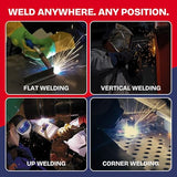 ATLASWELDER Solid MIG Welding Wire, ER70S-6 .035 Inch 2LB with Low Spatter and High Levels of Deoxidizers for All Position Gas Welding