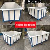 Industrial Dollies, Ergonomic Handle Portable Moving Cart, Heavy Duty Hand Push Material Transport Trolley for Warehouse