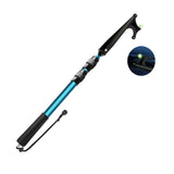 SANLIKE Telescopic Boat Hook for Docking, Extendable Marine Docking Pole with Luminous Design, Rust-Resistant Aluminum, Non-Slip Handle, Lightweight Boat Accessories for Kayak Fishing Pontoon