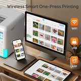 3D Printer for Kids & Beginners, AI-Powered Fully Assembled 3D Printer with Up to 400mm/s Speed, Auto Leveling, X-Maker AI+