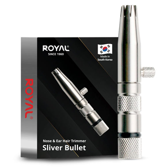 Nose Hair Trimmer for Men Silver Bullet, Manual ROYAL