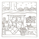 NexAmeri Comfy Days: Vcute & Comfy Coloring Book for Adults & Teens, Stress Relief - Small Elements. One-Book Set, Containing 48 Pages. Cozy Coloring Book.Teenager Girl and Boys Gift Ideas.