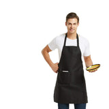 DUSKCOVE 12 Pack Plain Bib Aprons with 2 Pockets - Green Unisex Commercial Apron Bulk for Kitchen Cooking Restaurant BBQ Painting Crafting