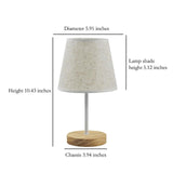 Luescheo LED Solid Wood Table Lamp Nightstand Bedside Lamp Desk lamp