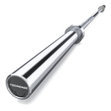 TECHNOAGE 7FT Olympic Barbell, 40LB Olympic Weight Bar with 2-Inch Sleeves, 700LB Capacity Alloy Steel Weight Lifting Bar for Squat, Bench Press, Deadlift, Strength Training, Home Gym, Sliver