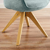 Art Leon Desk Chair No Wheels - Mid Century Modern Office Chair
