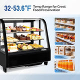 ROVSUN 3.5 Cu.Ft Commercial Display Refrigerator ETL NSF Certified