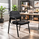 Office Reception Guest Chair Set of 6, Waiting Room Chair, Desk Chair No Wheels