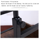 ZXFNVXC Rolling Laptop Table Lap Desk For Cart Mobile End Height Adjustable