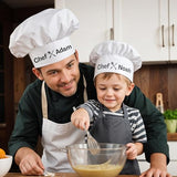 Personalized BBQ Chef Hat with Custom Name, Adjustable for Men - Ideal Gift for Father's Day & Birthdays