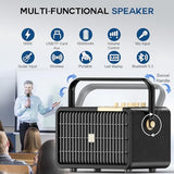 320W Max Large Bluetooth Speaker Wireless Hi-Fi Loud Big Party Speakers with Massive Bass, Triple DSP Technologies, Portable Boombox with Bass/Treble Controls Home Wedding Outdoor Christmas Events
