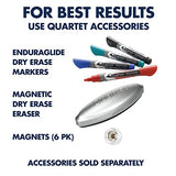 Quartet Magnetic Glass Dry Erase White Board, 48''W x 36''H Whiteboard, Infinity Frameless Mounting, White Surface (G4836W) Quartet