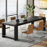 Tribesigns 7 ft Conference Table for 6 to 8 People, Modern Rectangle Meeting Room Desk for Boardroom