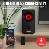 Audiosource Desktop PC Speakers with Bluetooth 5.3, USB-C Plug & Play, 2.0 Stereo Computer Speakers with Dual 2" Drivers