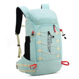 Bseash 40L Waterproof Hiking Camping Backpack with Rain Cover, Outdoor Sport Travel Daypack Rucksack for Skiing Cycling (Milk Green)