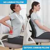 Lumbar Support Pillow for Office Chair, Office Home Essentials,Gifts for Mom,Dad, Back Support Pillow