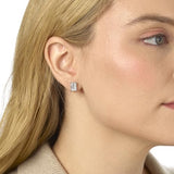 IGI Certified 1/2 to 4 Carat Emerald Cut Lab Grown Diamond Stud Earrings