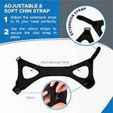 AVEELA Chin Strap for Sleeping and CPAP Users | Anti Snoring Chin Strap, Adjustable Jaw Strap for Sleep Apnea, Stop Snoring Solution for Men and Women, Comfortable Fit to Keep Mouth Closed – Medium