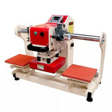 Double-Position Sublimation Label Heat Press Machine Pneumatic Automatic Hot Stamping for DIY T-Shirt Printer for Offices and Factories(1010)
