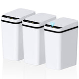 Bathroom Small Trash Can with Lid, Automatic Garbage Can, 2.6 Gallon