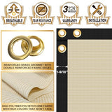 Privacy Fence Screen 4' x 50' Heavy Duty Fencing Cover Mesh Windscreen Cloth for Outdoor
