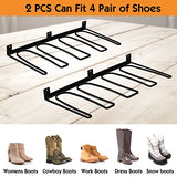 ORLESS Wader Hangers 4-Pair Boot Rack Garage Storage, Cowboy Boot Holder, Metal Wire Organizer for Entryway