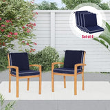 Blytieor Outdoor Patio Chair Cushions Set of 4, Water Resistant
