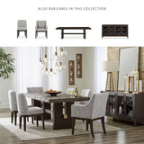Signature Design by Ashley Burkhaus Rectangle Dining Room Extension Table, Removable Center Leaf, Seats up to 8, Wood, 40" W x 90" D x 30.25" H, Dark Brown
